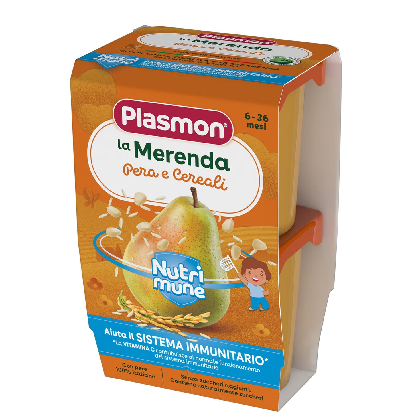 Plasmon la Merenda Pera e Cereali