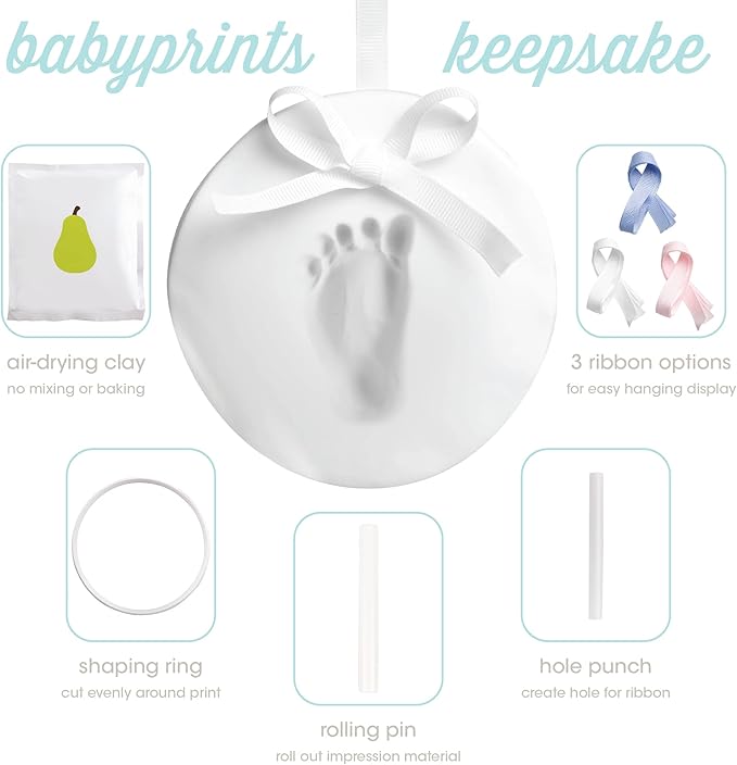 Babyprints Keepsake Ricordo Dell'impronta Della manina o Del Piedino