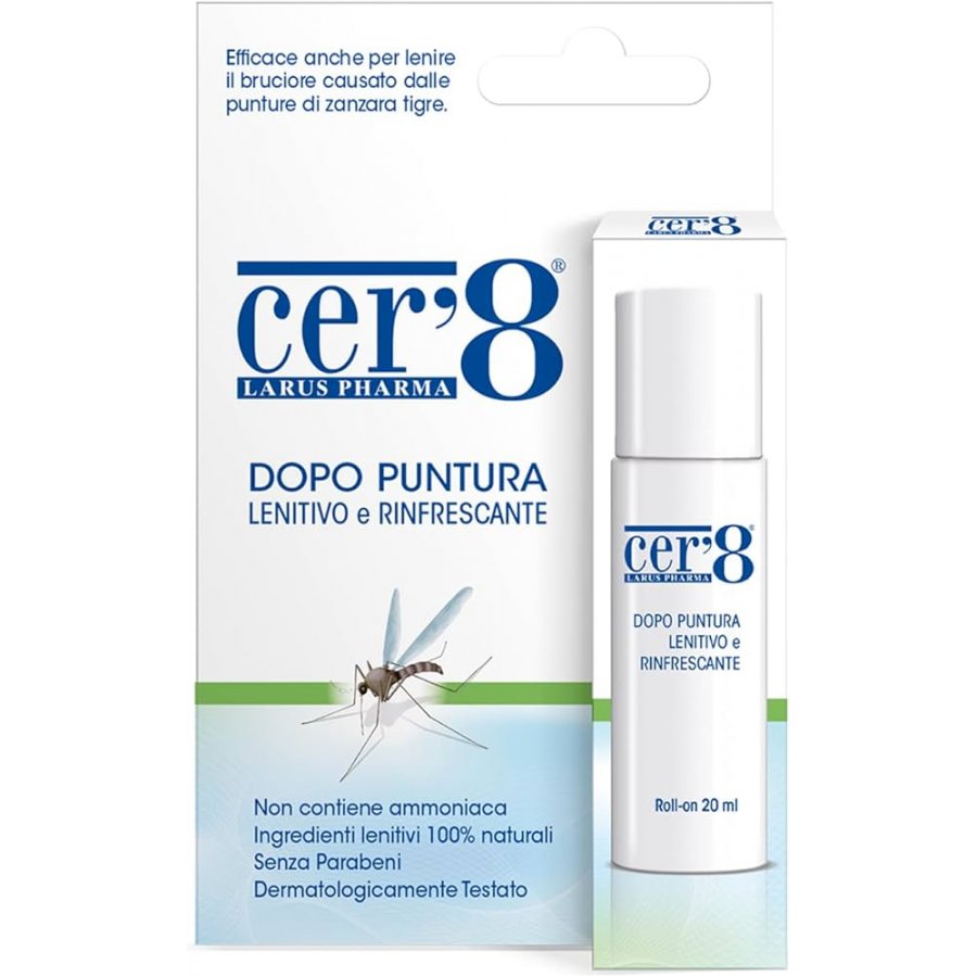 Cer'8 - Roll on Dopo Puntura 20 ml - Sollievo Rapido dalle Punture di Insetto