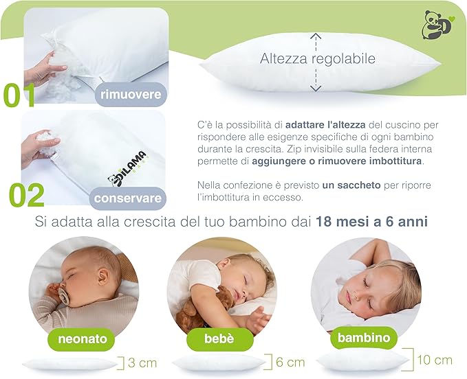 Cuscino Dilama Baby Tender+ 3 in 1