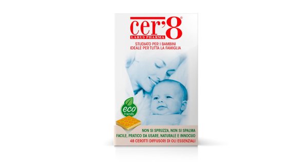 Cer'8 Cuscinetti Adesivi Antizanzare Repellenti - 48 Pezzi