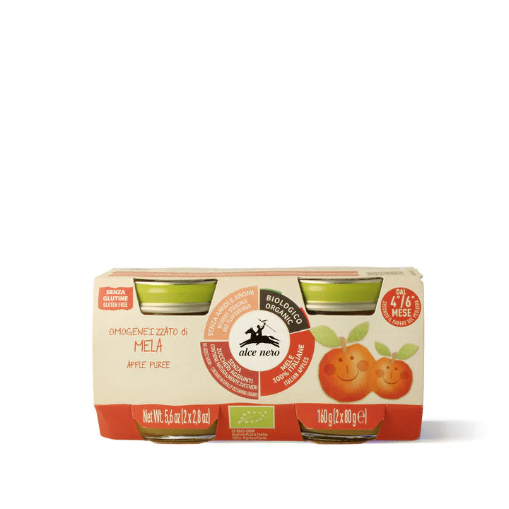 Alce Nero Omogeneizzato di mela biologico 2x80gr