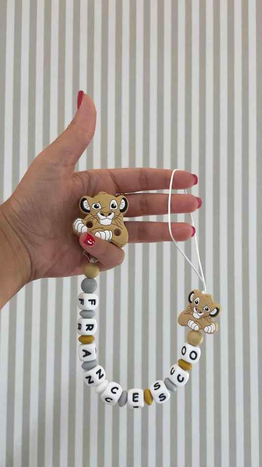 Catenella Portaciuccio personalizzata in silicone