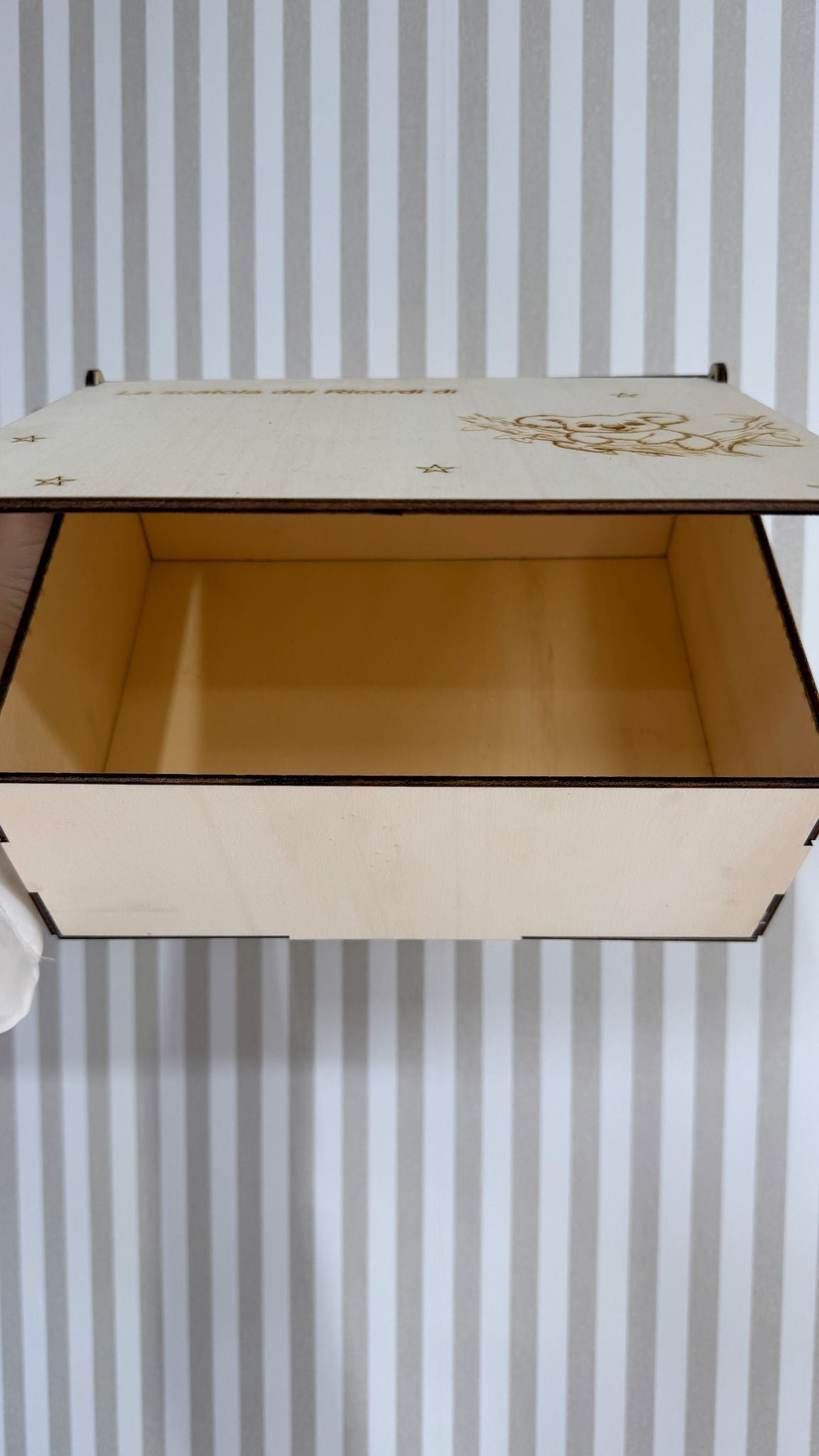Scatola Dei Ricordi in legno personalizzata