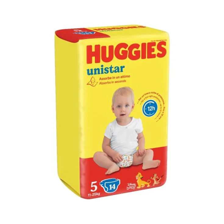 Huggies Pannolini Unistar Taglia 5 11-25kg 14pz