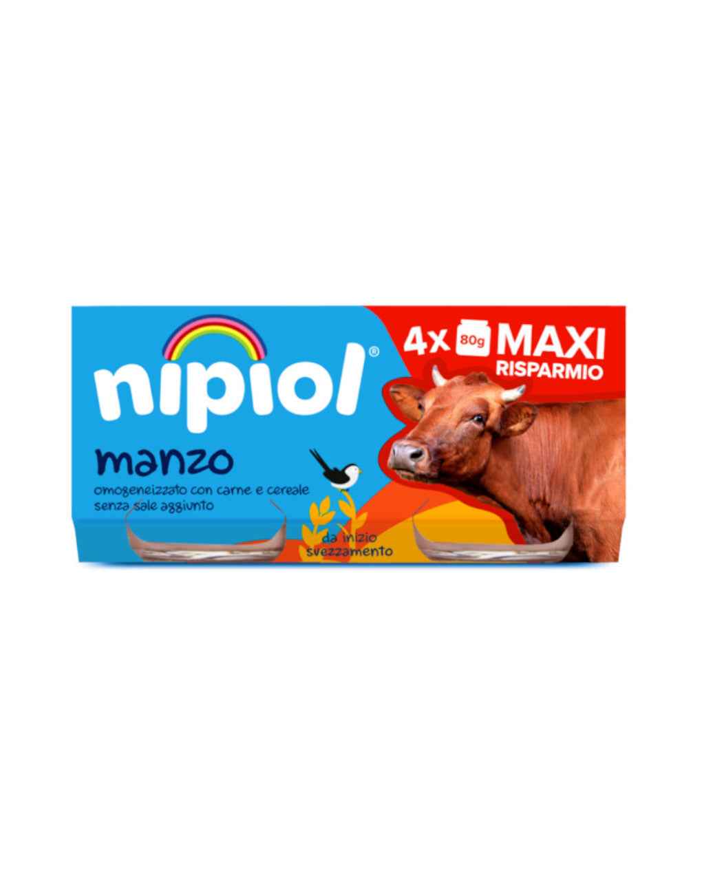 Nipiol omogeneizzato manzo 4x80gr