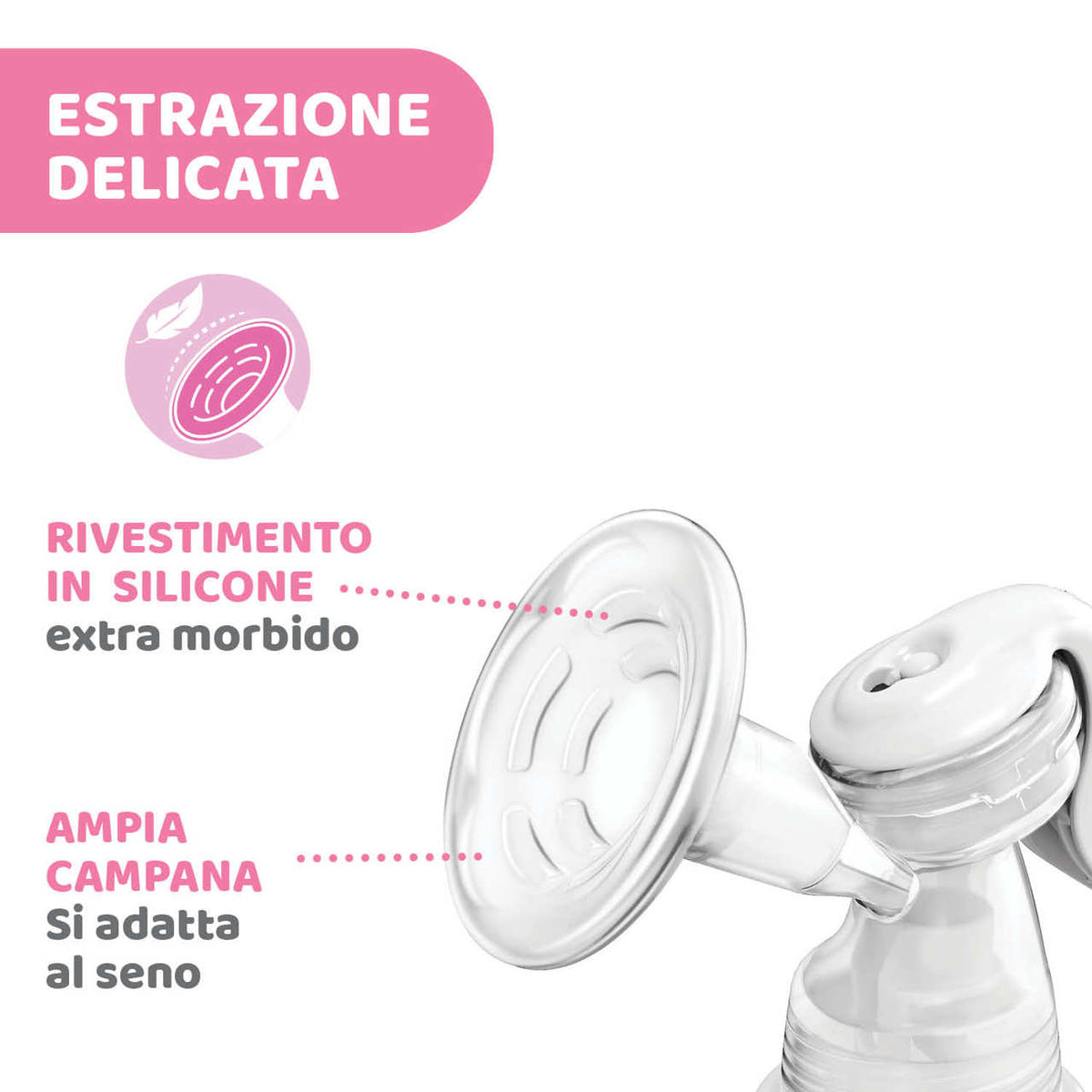 Tiralatte manuale Chicco NaturalFeeling - Farmasanitaria DuDù