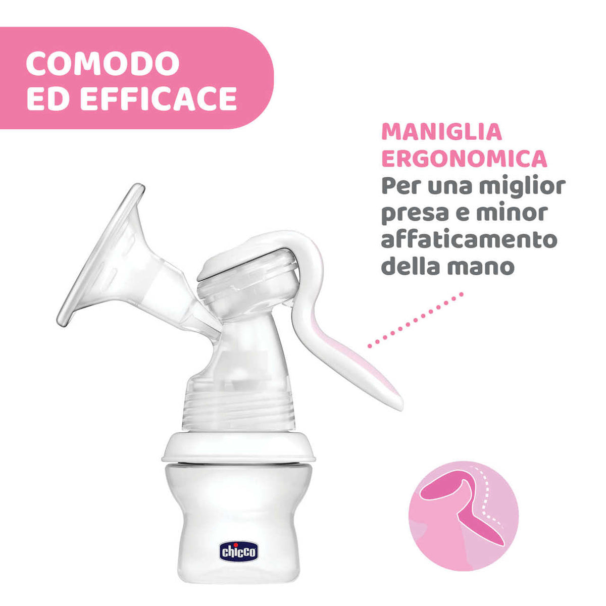 Tiralatte manuale Chicco NaturalFeeling - Farmasanitaria DuDù