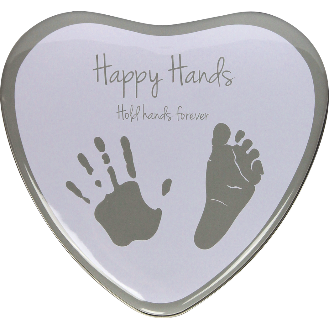Happy Hands 2D a forma di cuore argento bianco - Farmasanitaria DuDù