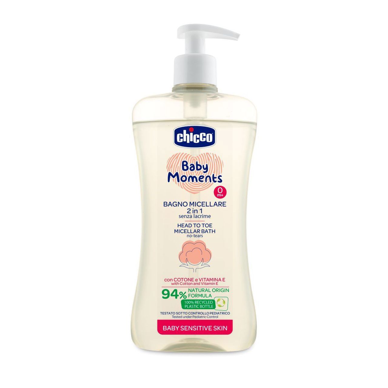 Chicco Baby Moments Bagno Micellare 2 in 1 Senza Lacrime
