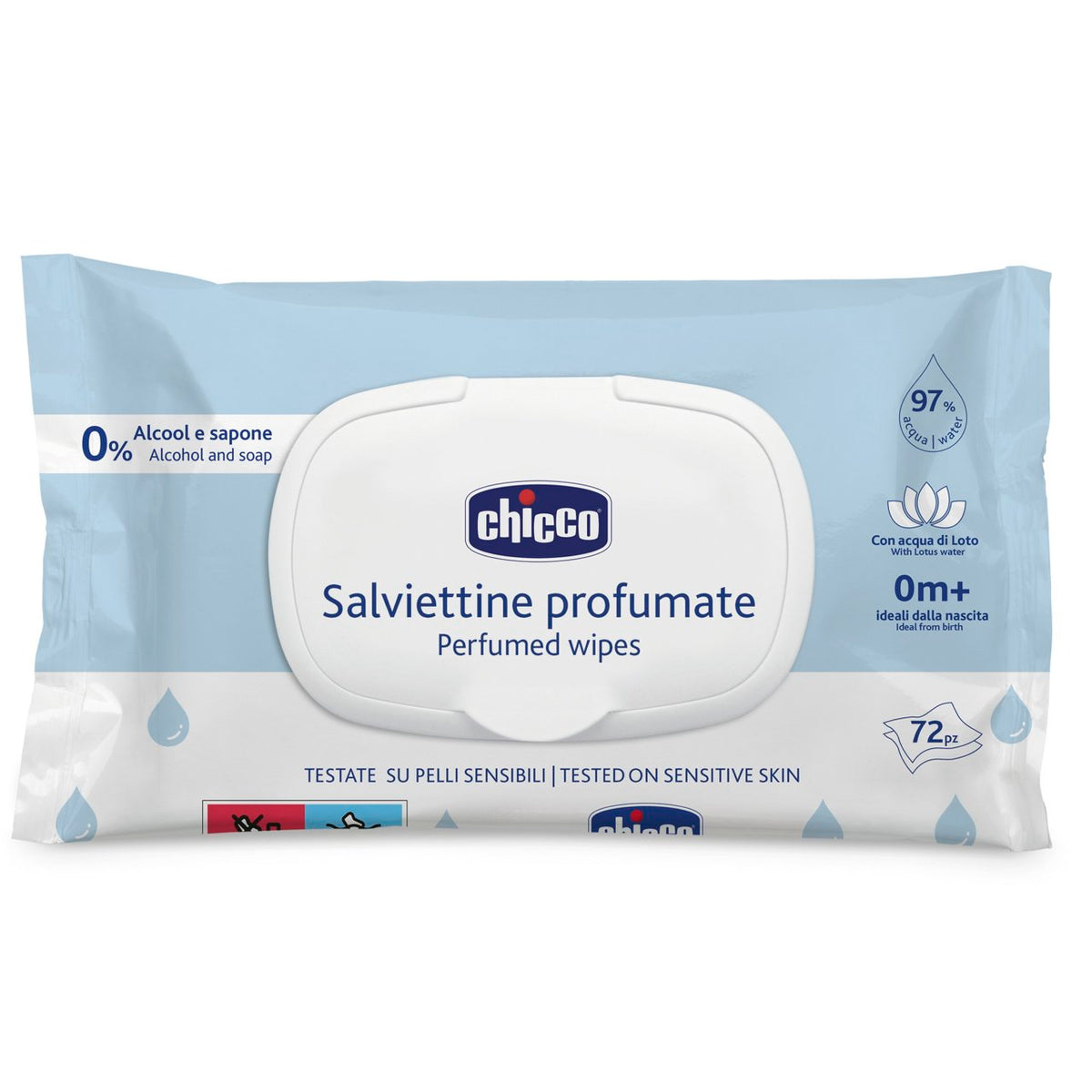 Chicco Salviettine Profumate 72pz - Farmasanitaria DuDù