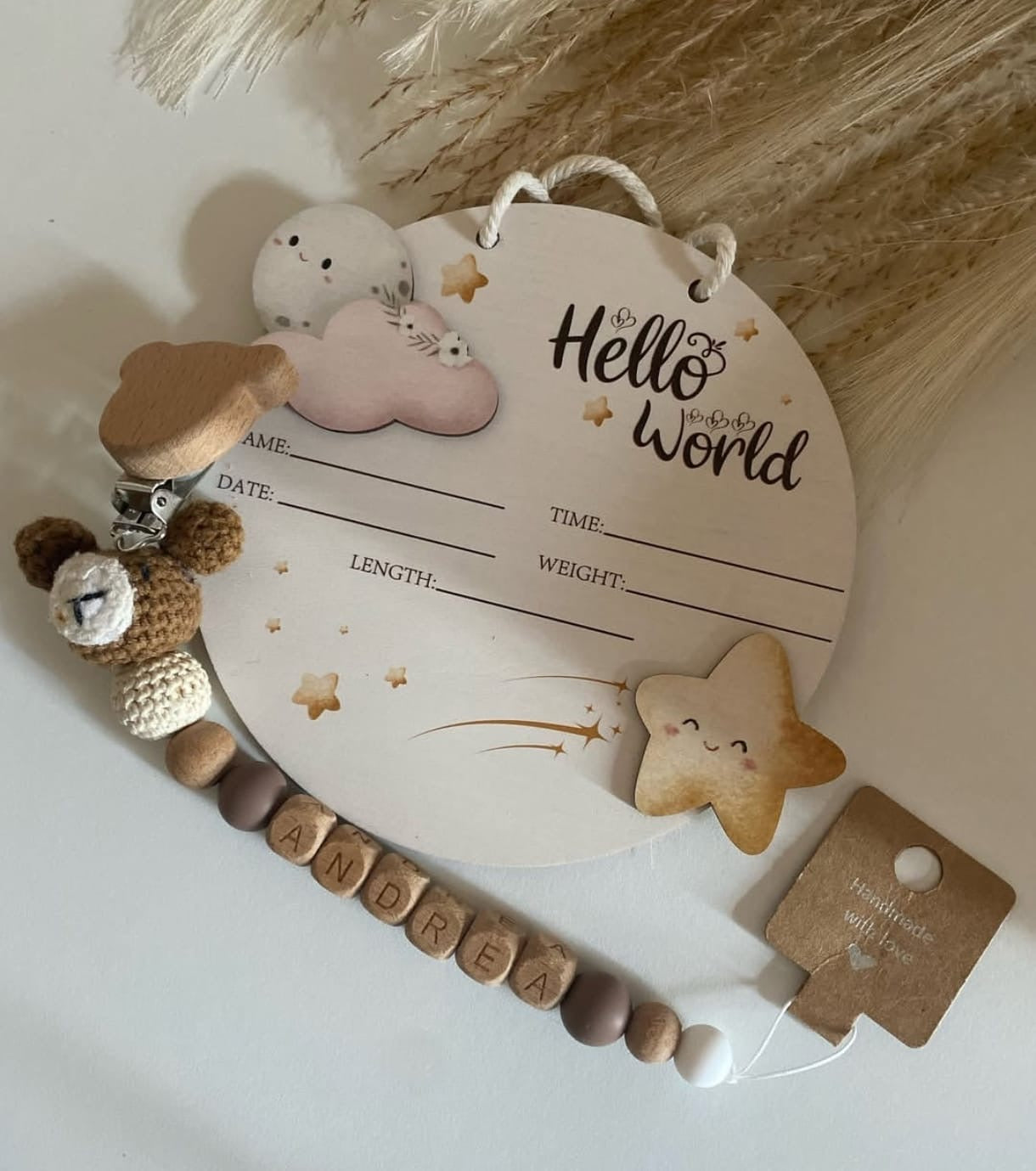 Catenella Portaciuccio personalizzata in legno - Farmasanitaria DuDù