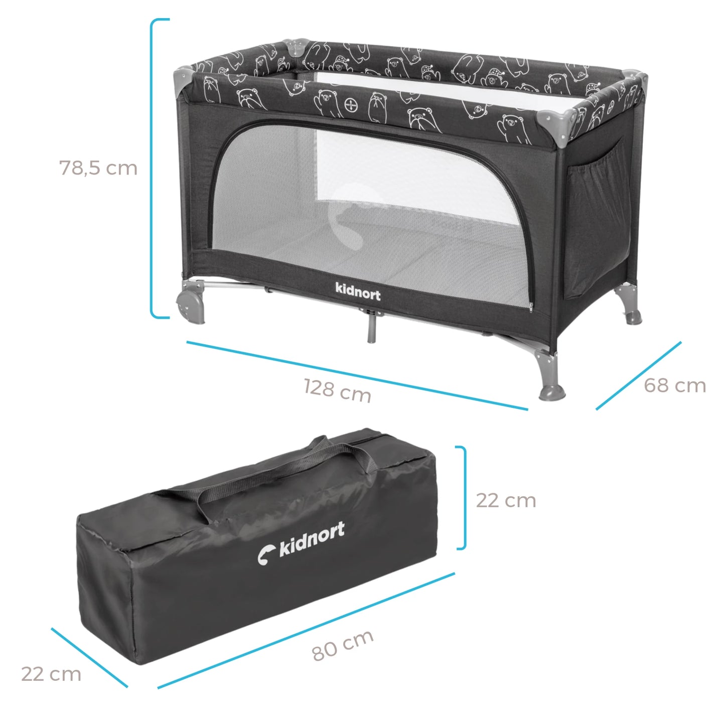 Lettino da viaggio Kidnort Grotta