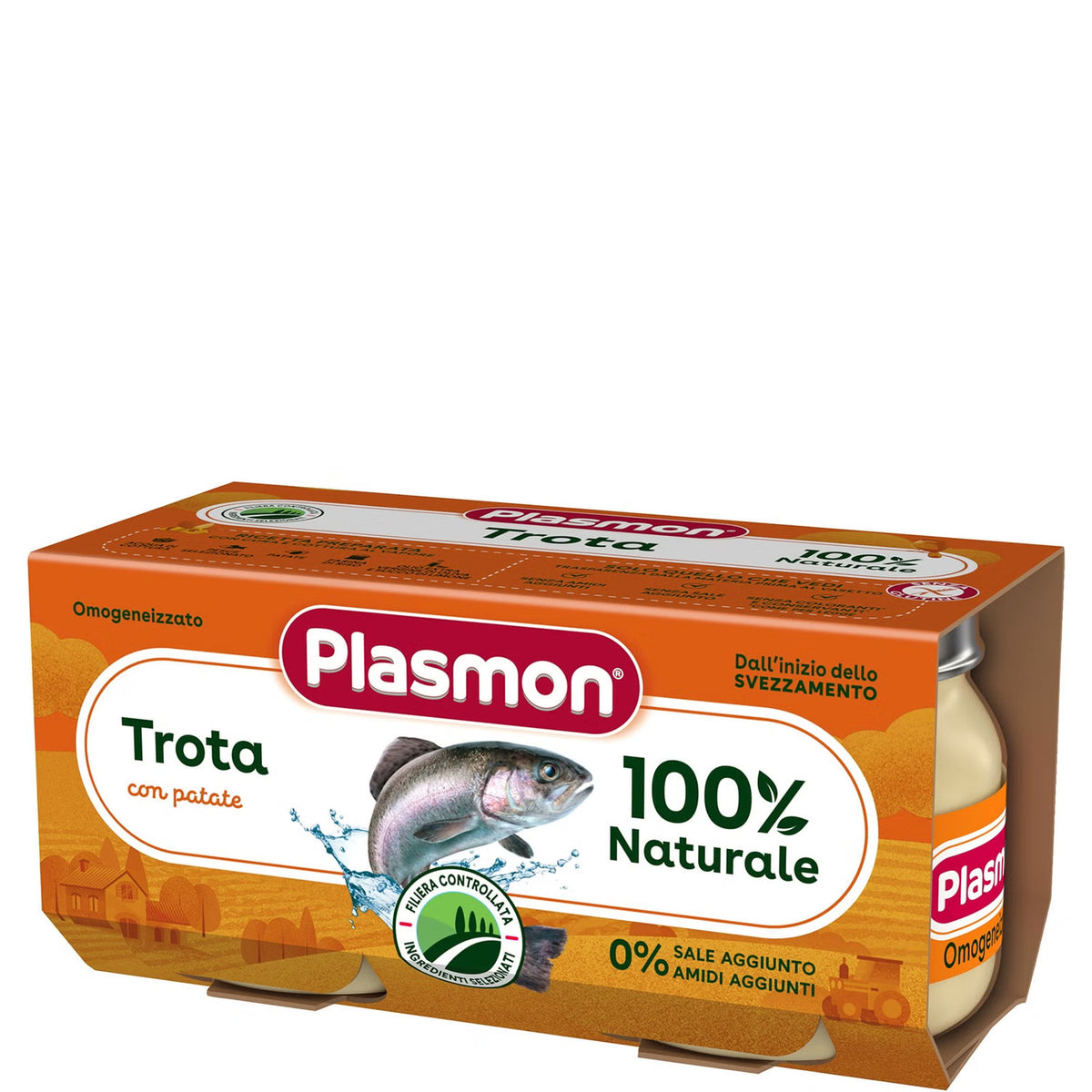 Plasmon omogeneizzato trota 2x80gr - Farmasanitaria DuDù