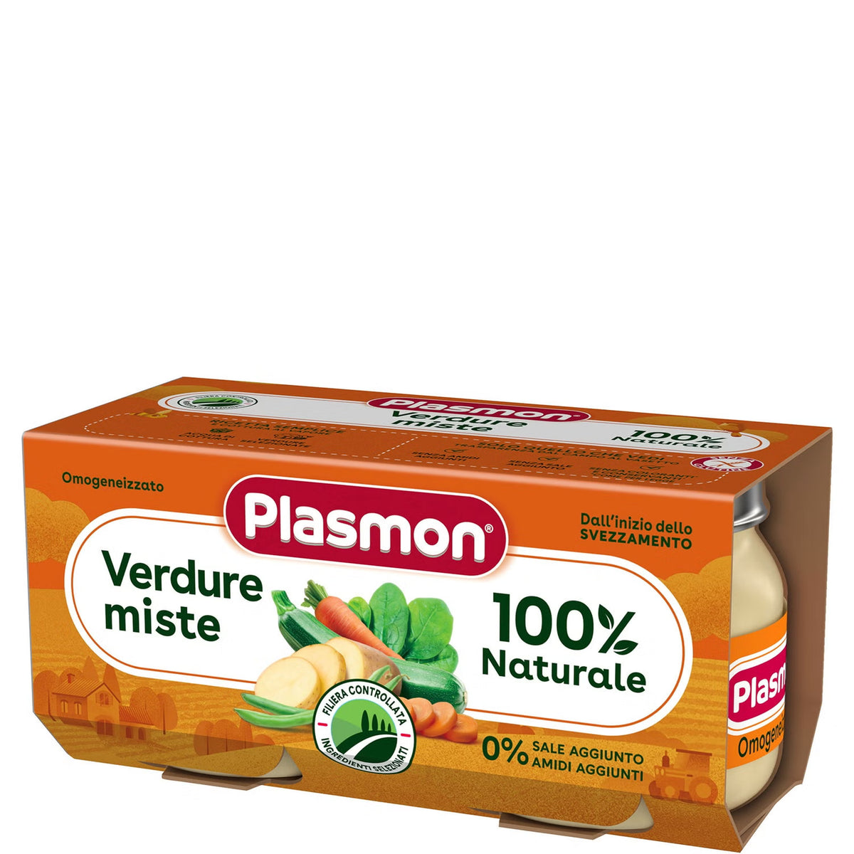 Plasmon omogeneizzato verdure miste 2x80gr - Farmasanitaria DuDù