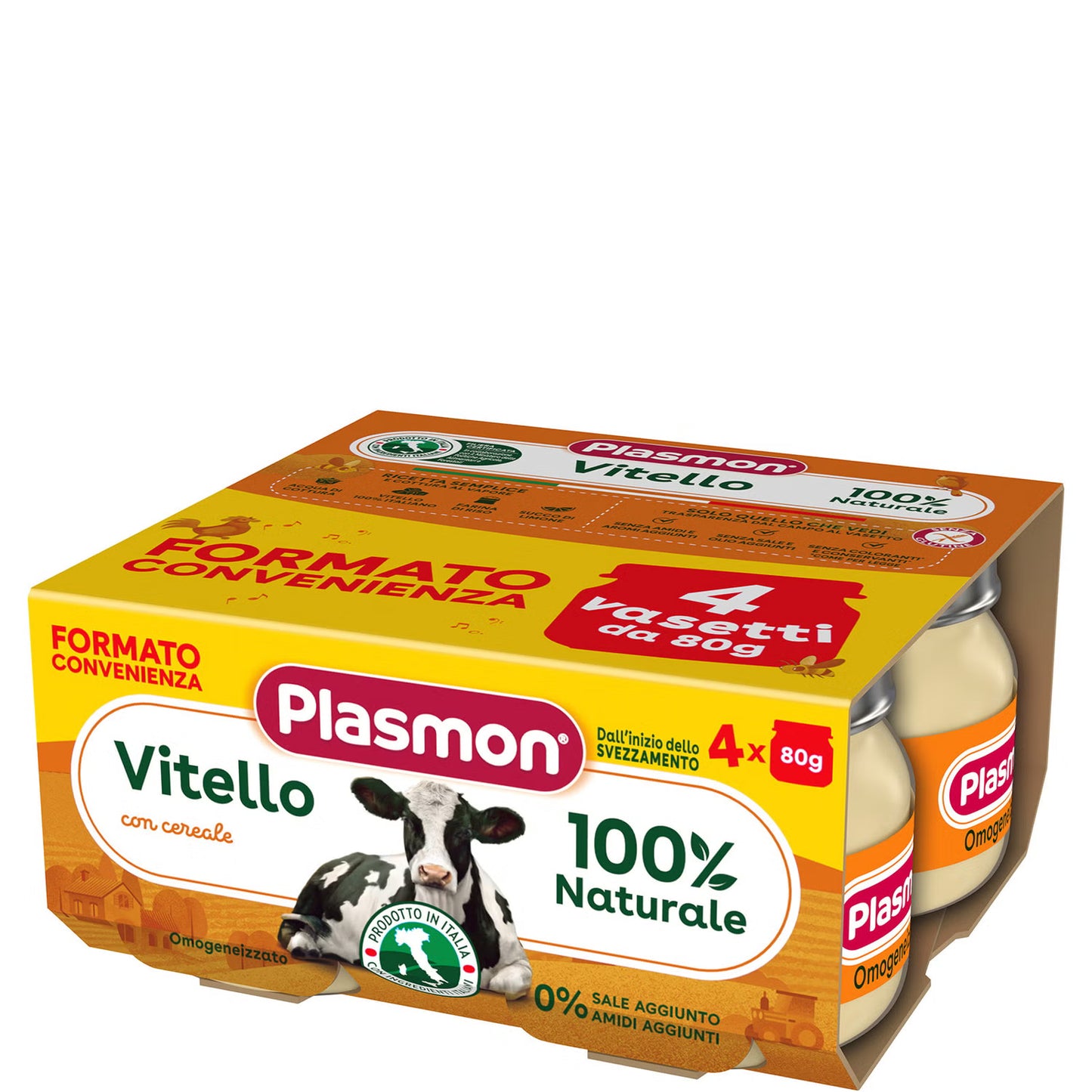 Plasmon omogeneizzato vitello 4x80gr