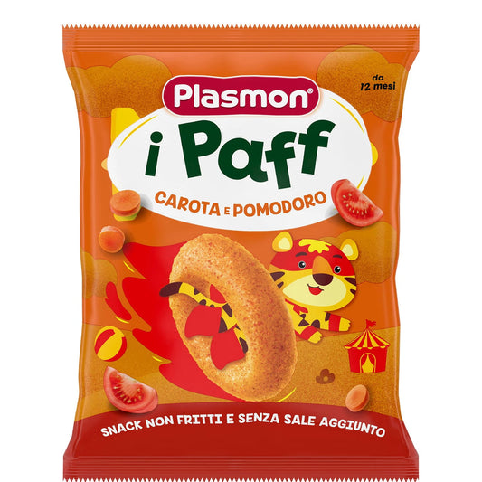 Plasmon snack i Paff Carota e Pomodoro