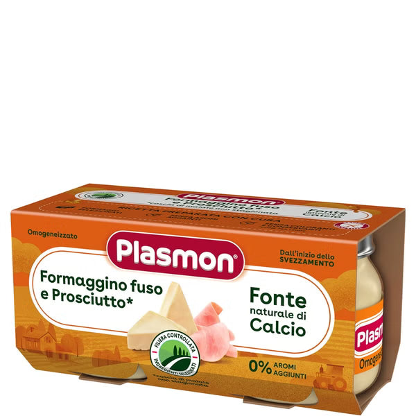 Plasmon omogeneizzato formaggino fuso e prosciutto 2x80gr - Farmasanitaria DuDù