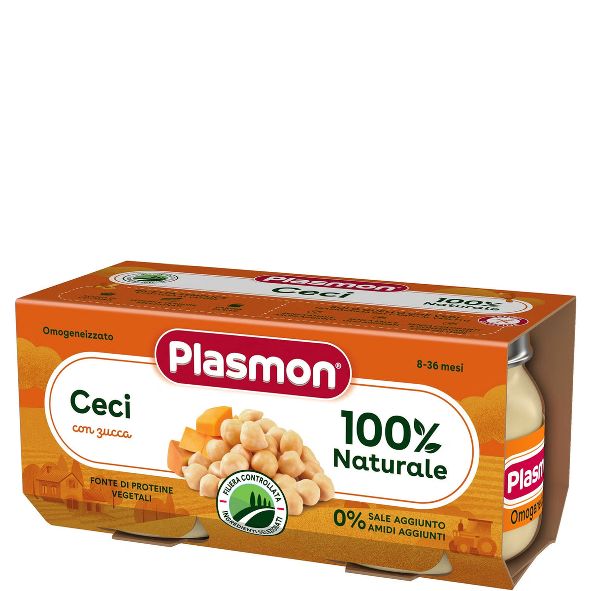 Plasmon omogeneizzato ceci 2x80gr - Farmasanitaria DuDù