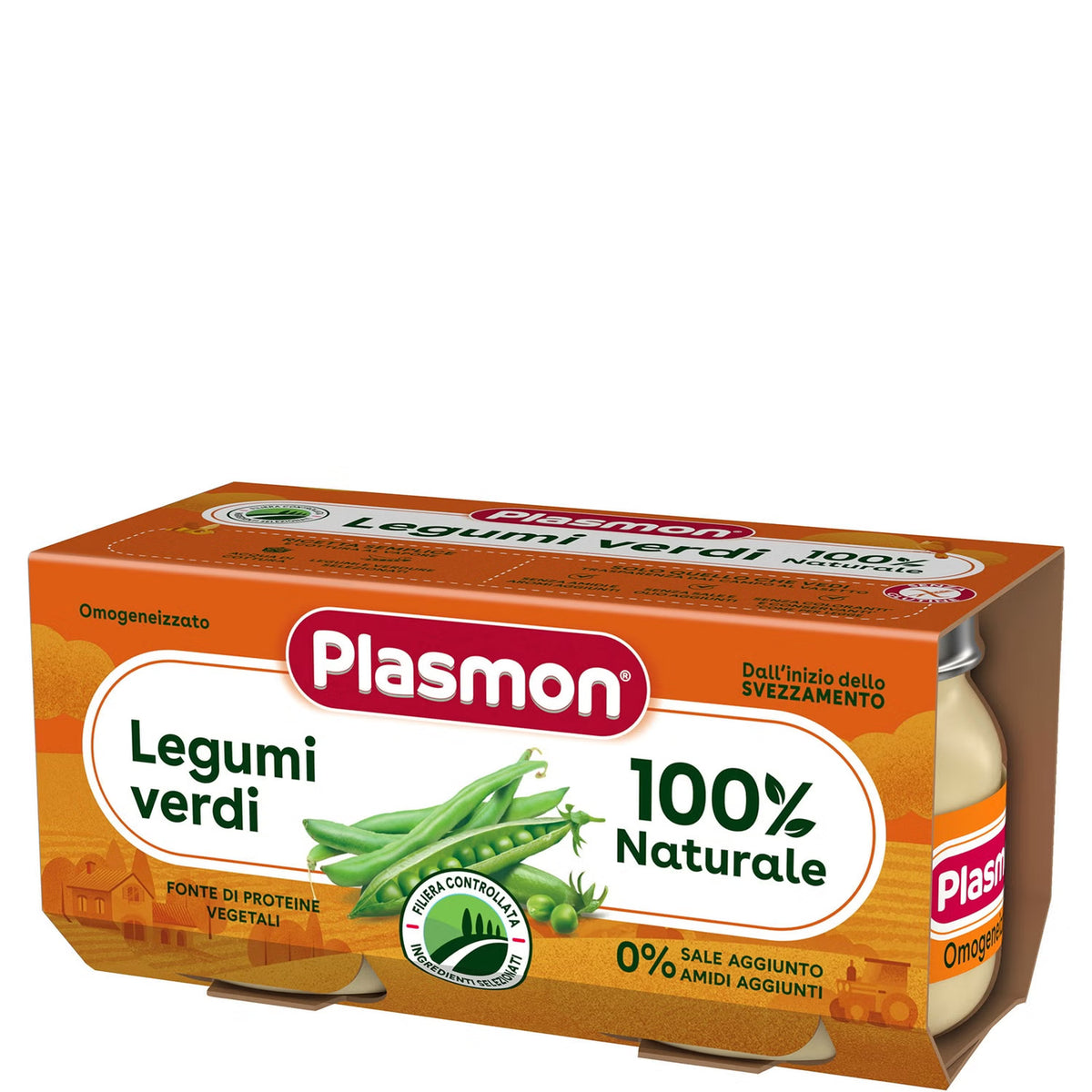 Plasmon omogeneizzato legumi e verdure 2x80gr - Farmasanitaria DuDù