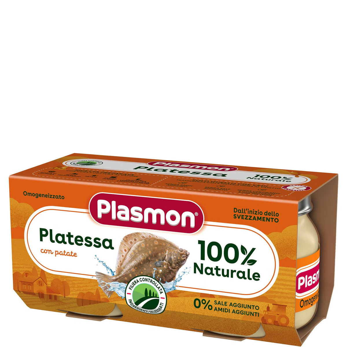 Plasmon omogeneizzato platessa 2x80gr - Farmasanitaria DuDù