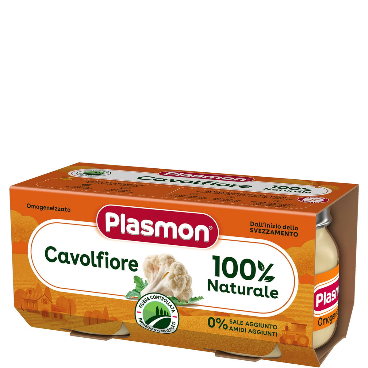 Plasmon omogeneizzato cavolfiore 2x80gr - Farmasanitaria DuDù