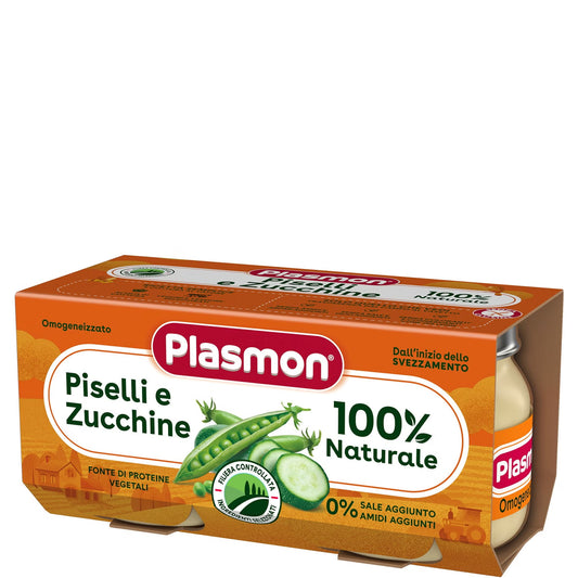 Plasmon omogeneizzato piselli e zucchine 2x80gr