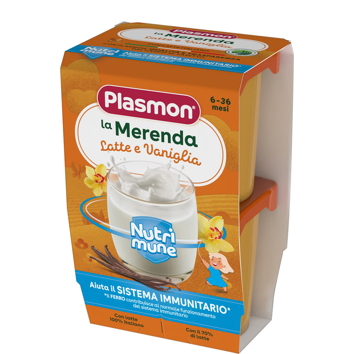 Plasmon la Merenda Latte e Vaniglia - Farmasanitaria DuDù