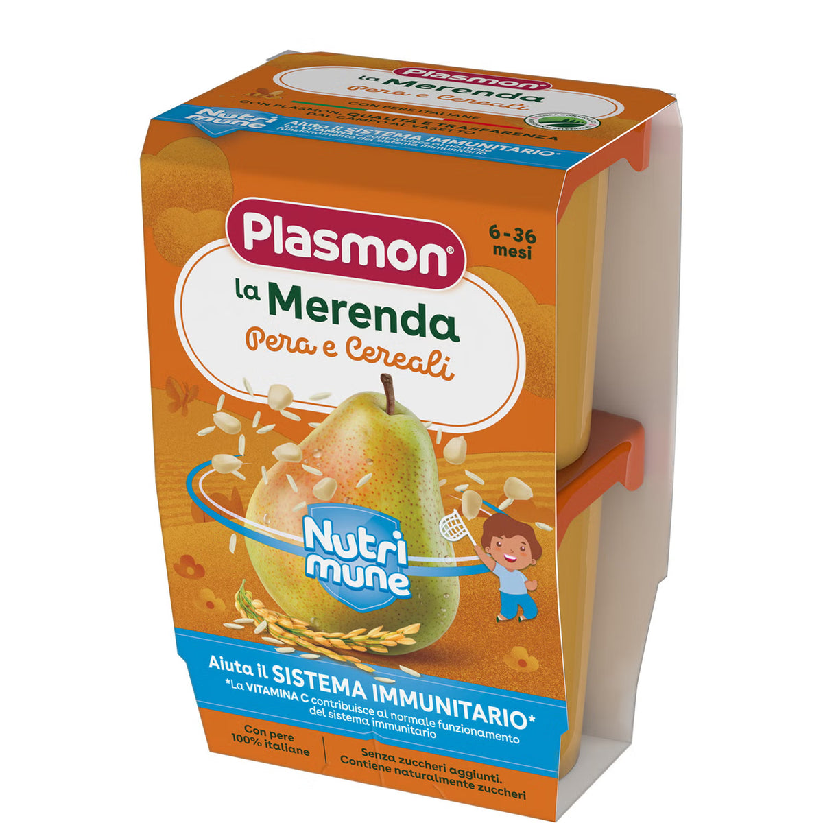 Plasmon la Merenda Pera e Cereali - Farmasanitaria DuDù