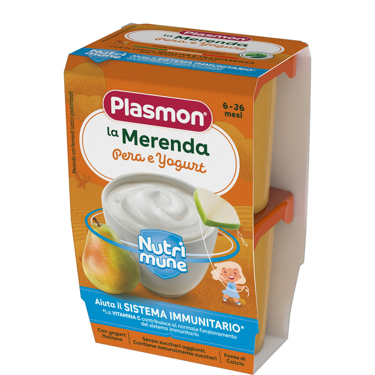 Plasmon la Merenda Pera e Yogurt - Farmasanitaria DuDù