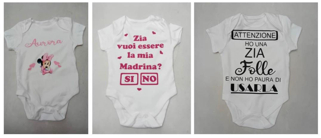 Body Neonato personalizzato con nome e grafica a scelta