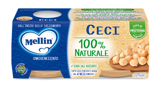 Mellin omogeneizzato ceci 2x80gr - Farmasanitaria DuDù