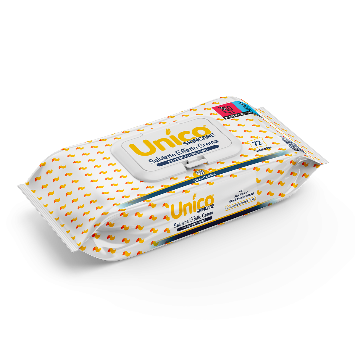 Unico Salviette Effetto Crema morbide ed idratanti 72pz - Farmasanitaria DuDù