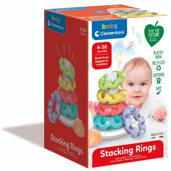 Baby Clementoni Stacking Rings - Anelli impilabili - Farmasanitaria DuDù