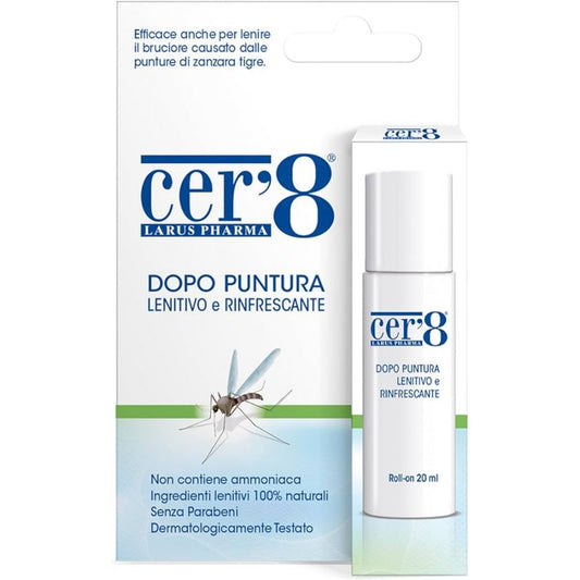 Cer'8 - Roll on Dopo Puntura 20 ml - Sollievo Rapido dalle Punture di Insetto