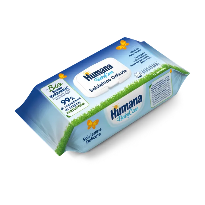 Humana Baby Care Salviettine Delicate 72pz - Farmasanitaria DuDù
