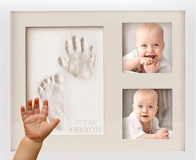 Kit per impronte del neonato con cornice ricordo