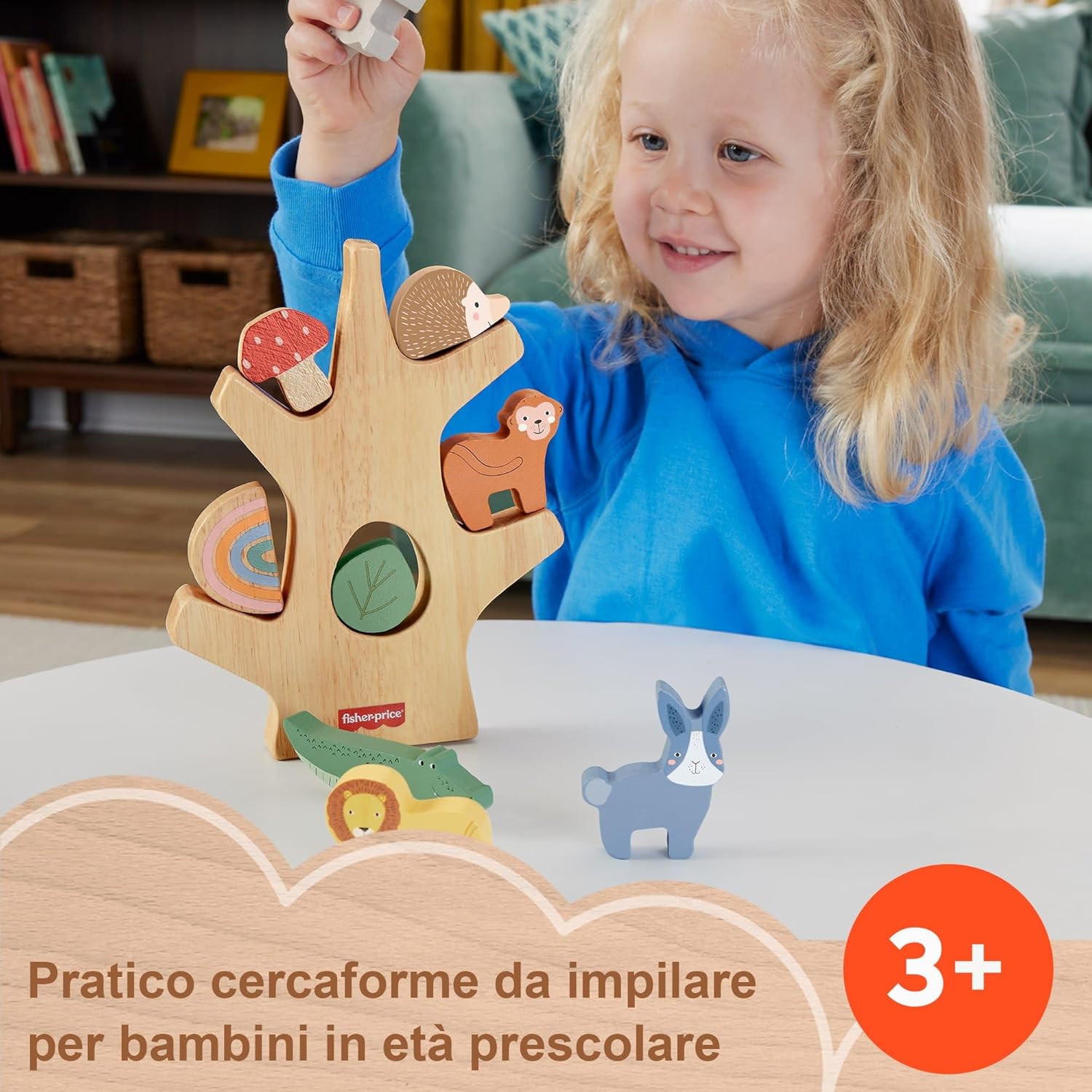 Fisher-Price Albero dell'equilibrio in legno  3+ - Farmasanitaria DuDù