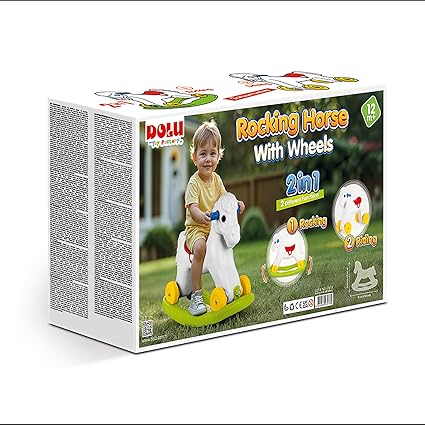 Dolu Cavallo a Dondolo Con Ruote 12m+