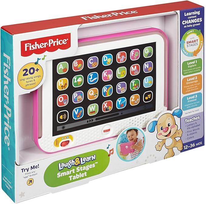 Fisher - Price Tablet Smart Stages rosa - Farmasanitaria DuDù