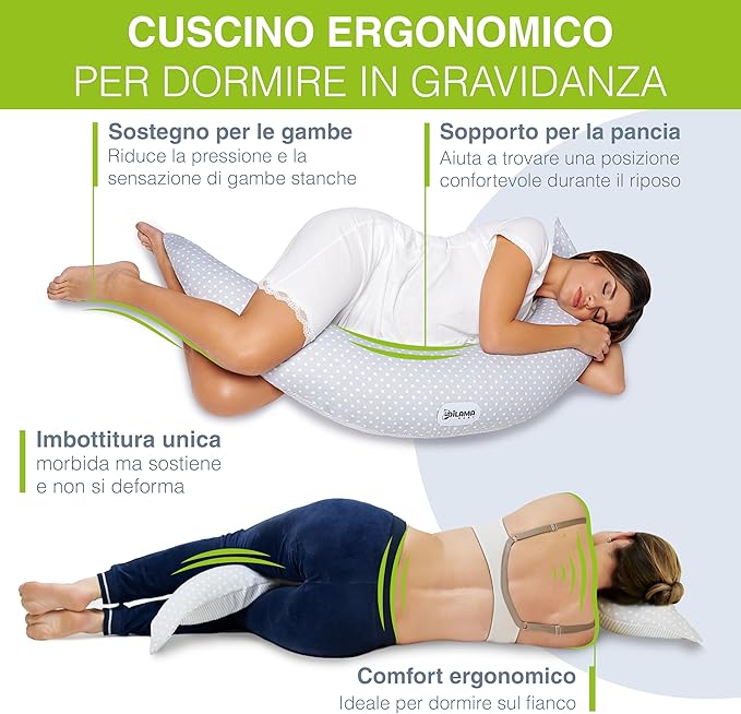 Cuscino Gravidanza e Allattamento Dilama Baby Memo