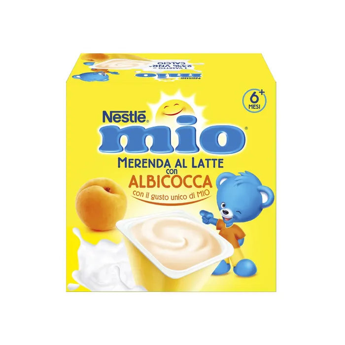 Nestlé Mio Merenda al latte Albicocca 4x100gr - Farmasanitaria DuDù