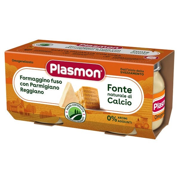 Plasmon omogeneizzato formaggino fuso con parmigiano reggiano 2x80gr - Farmasanitaria DuDù
