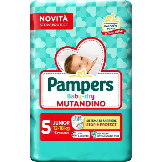 Pampers Baby-Dry Mutandino Taglia 5