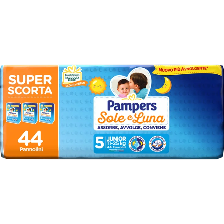 Pampers Sole e Luna Pannolini Taglia 5