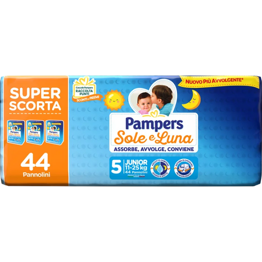 Pampers Sole e Luna Pannolini Taglia 5