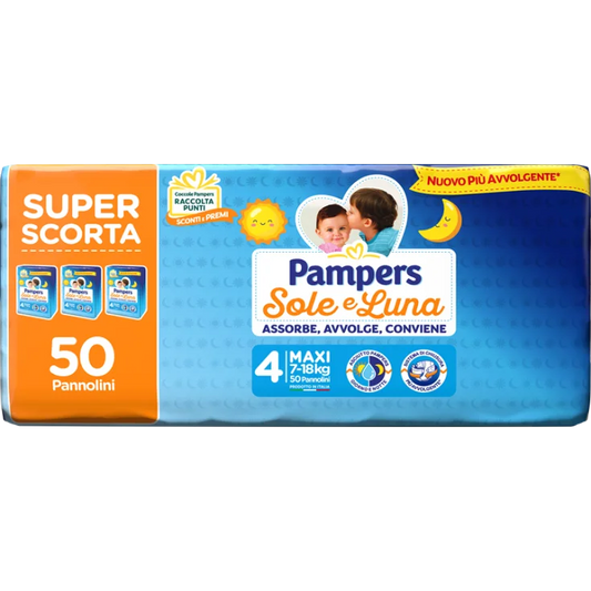 Pampers Sole e Luna Pannolini Taglia 4