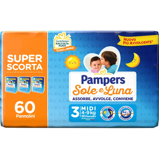 Pampers Sole e Luna Pannolini Taglia 3