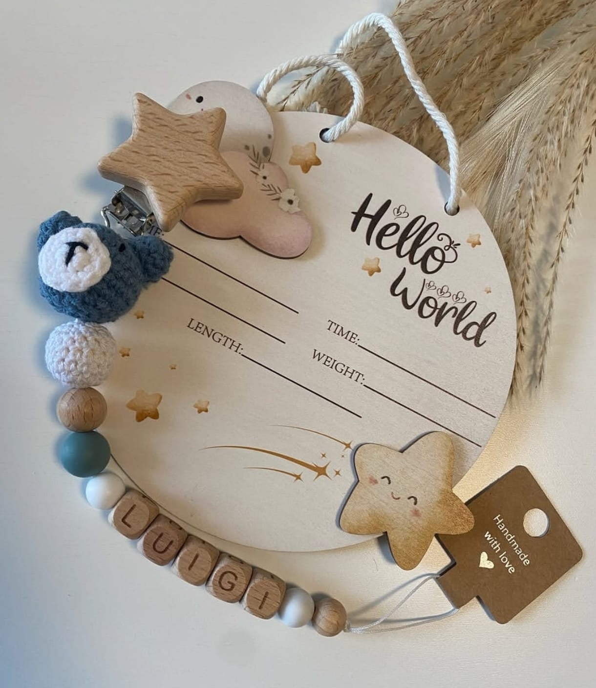 Catenella Portaciuccio personalizzata in legno - Farmasanitaria DuDù