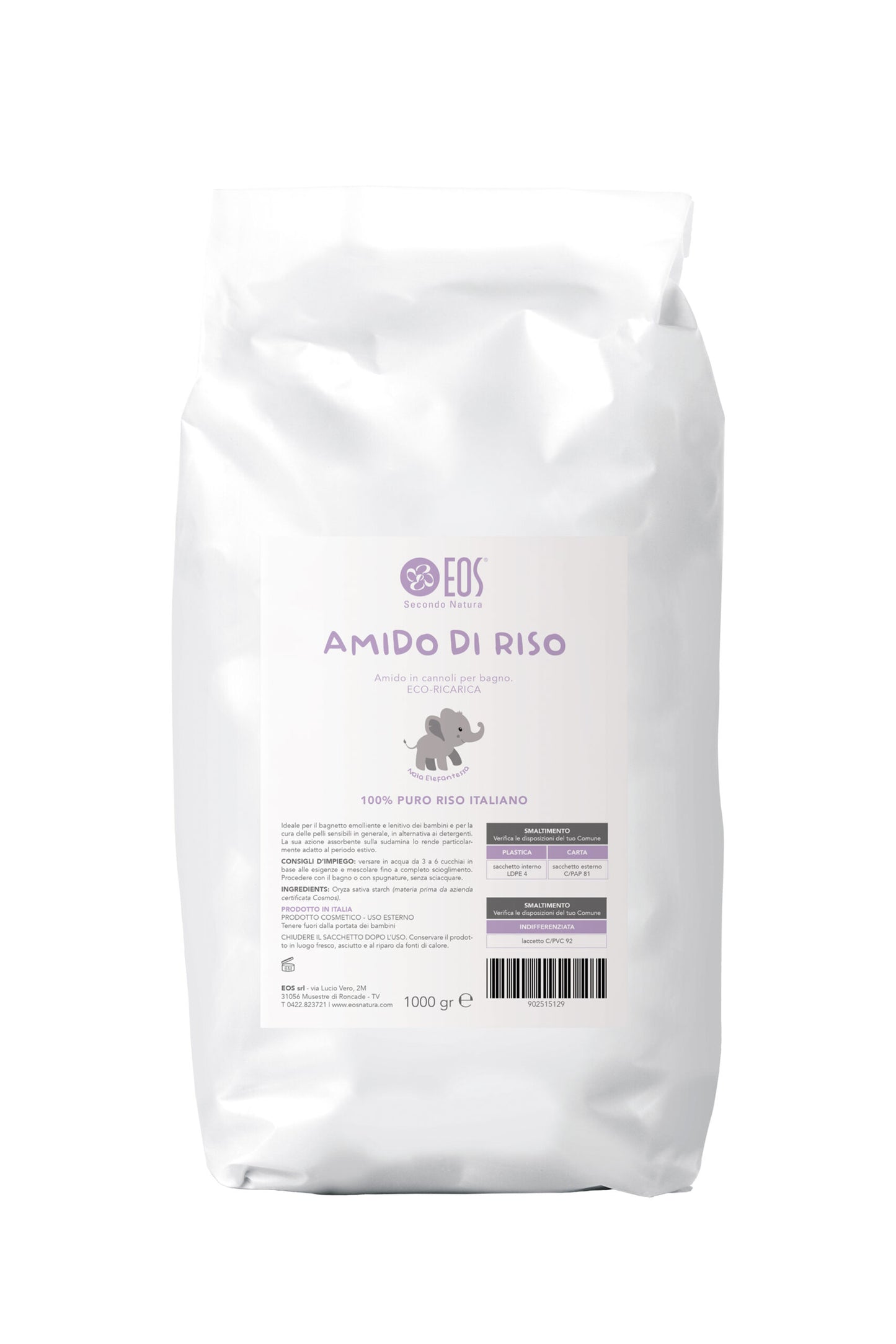 Eos Secondo Natura Amido di Riso eco-ricarica